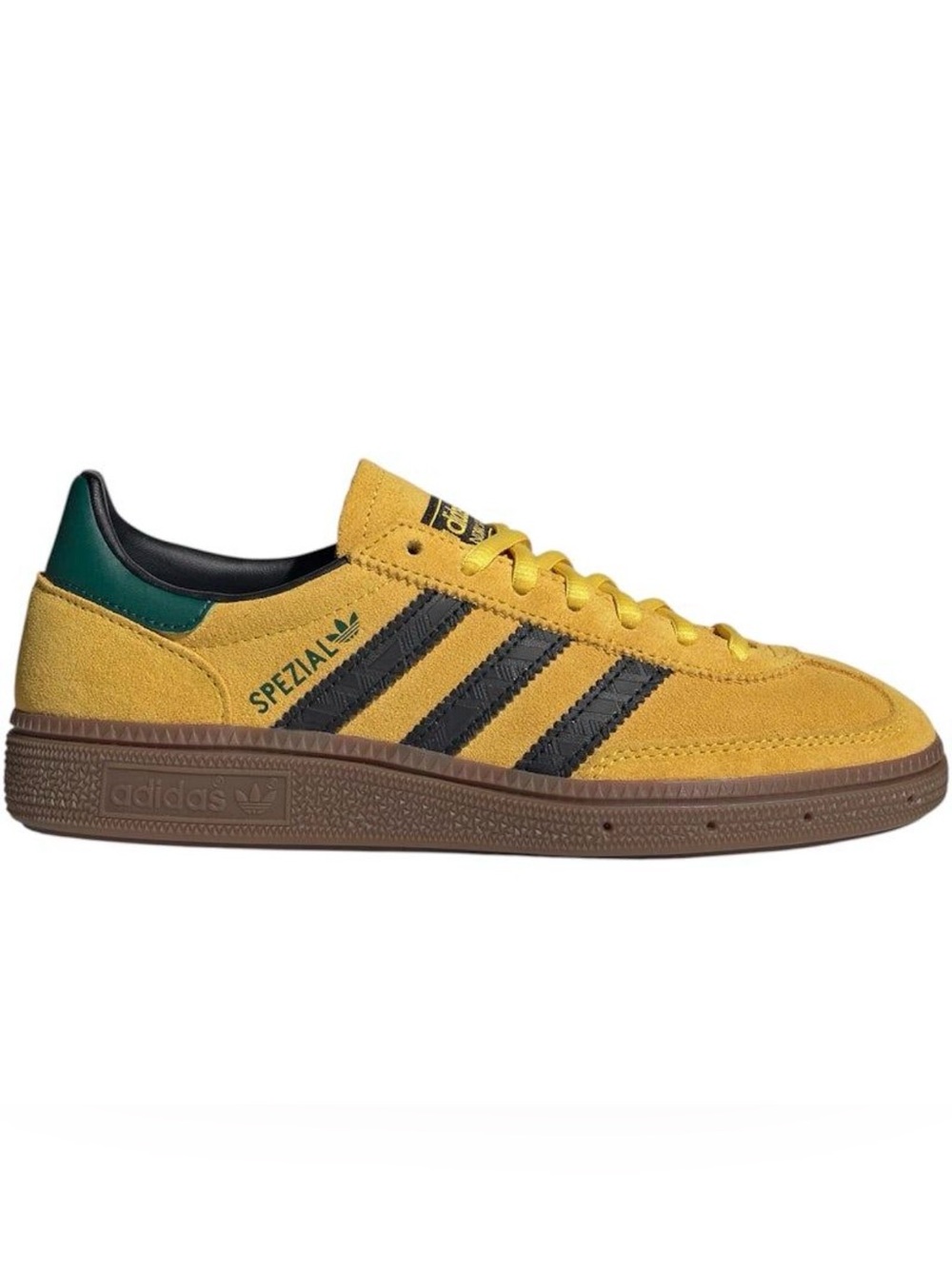 NWT Adidas Handball Spezial J Sneakers EQT Yellow Core Black Gum JP9563